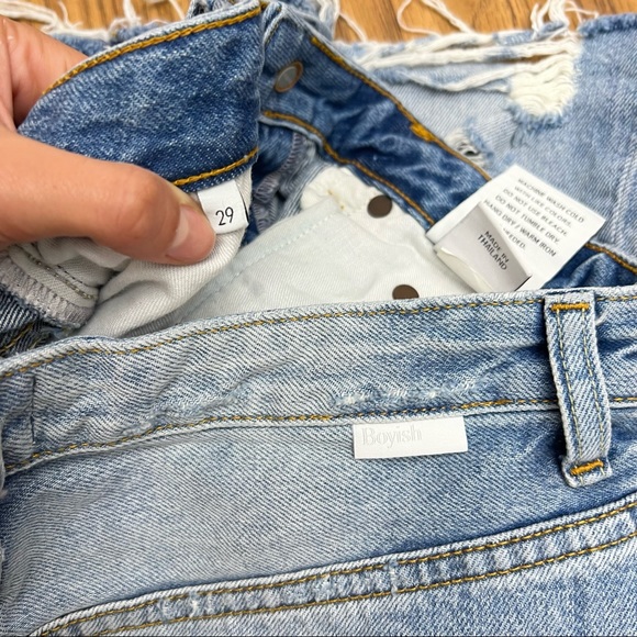 Boyish The Corey Ripped Denim Skirt in Dr. Strangelove - Picture 6 of 12